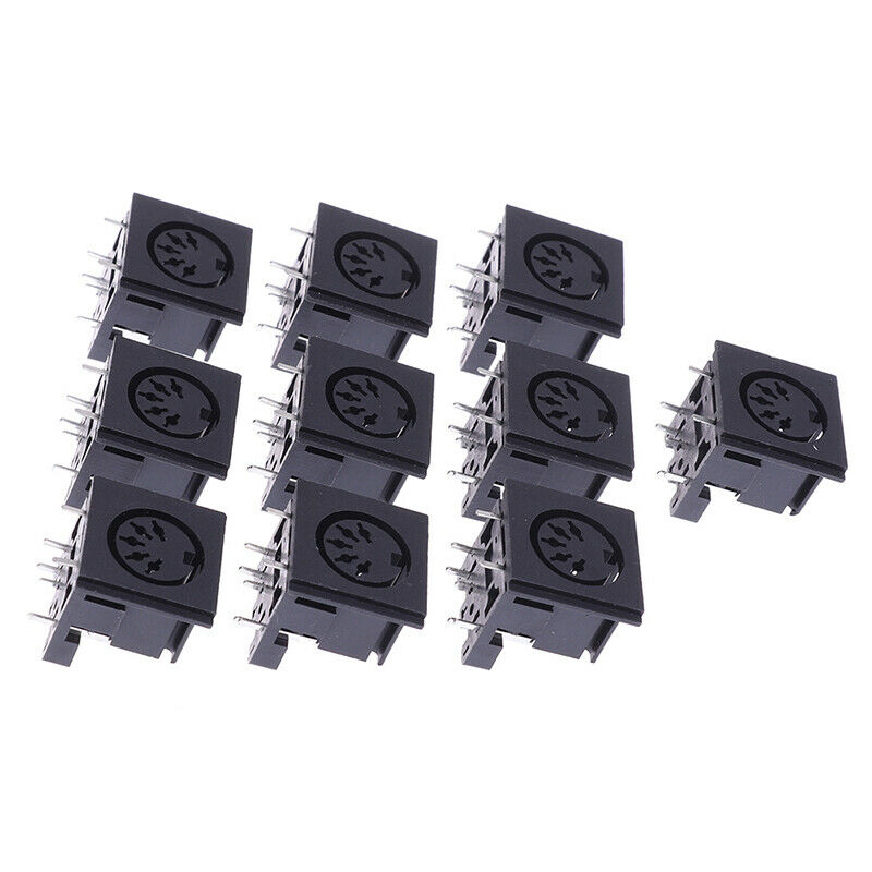 10pc 5 Pin DIN PCB Sockets Audio Female Base TerminalBDDD