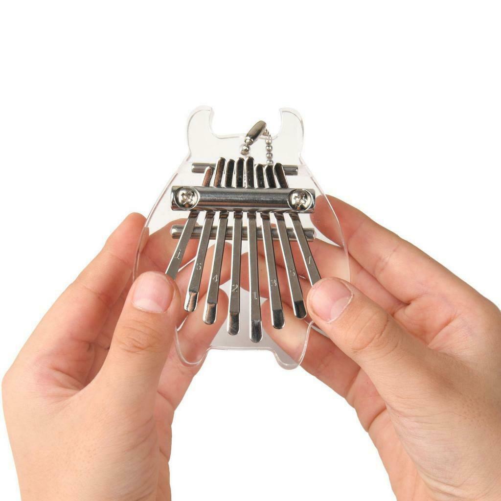 Mini Kalimba 8 Key Mbira   Birthday Gifts Backpack Pendant Ornament