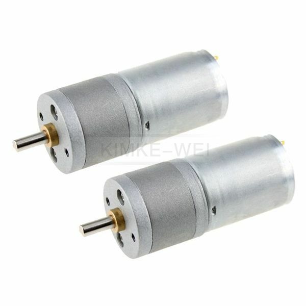 2 x 24V DC 600RPM Mini Torque Gear Box Motors Hobby