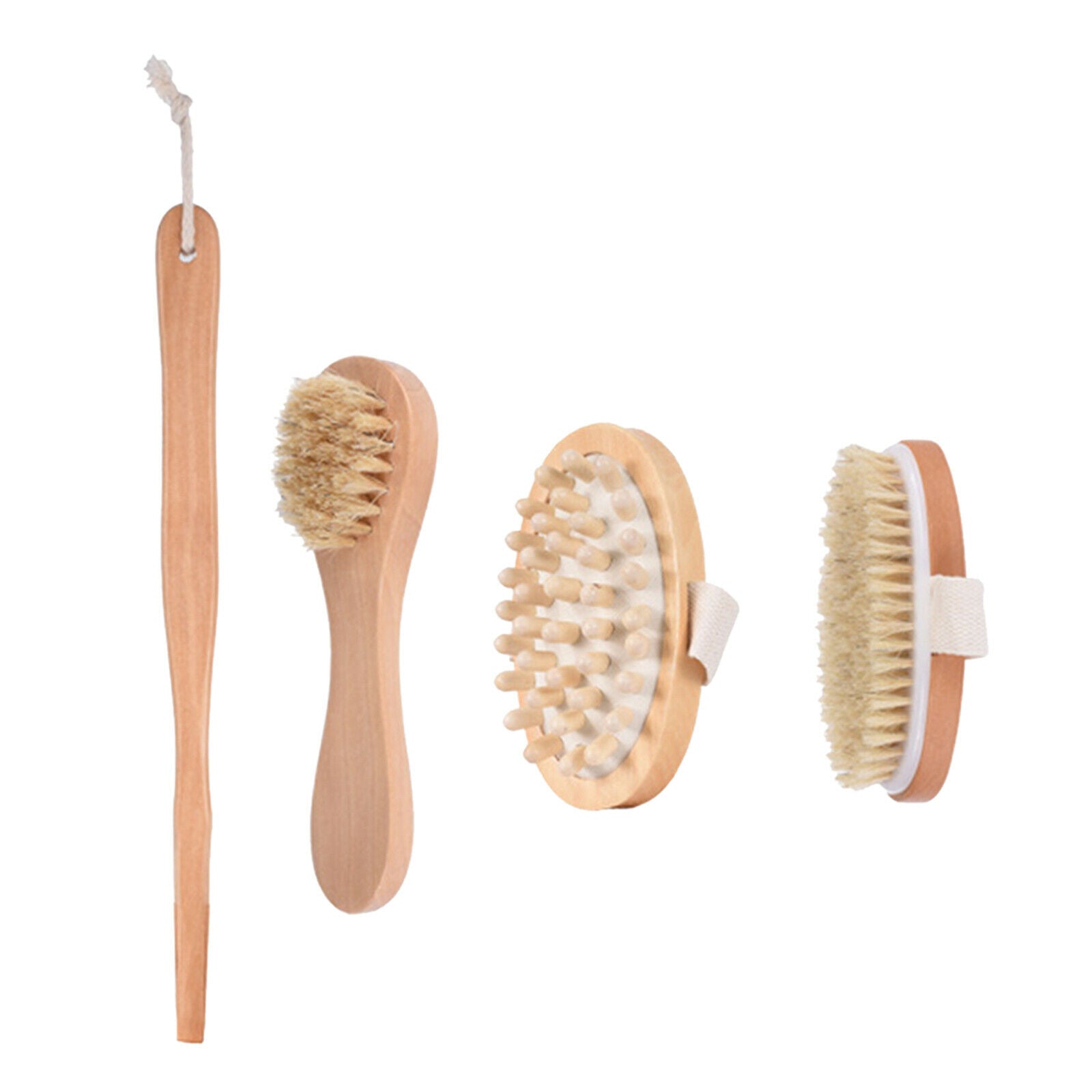 Wooden Brushes Scrubs Bodys Massager Bath Shower for Bath Body Cleansing