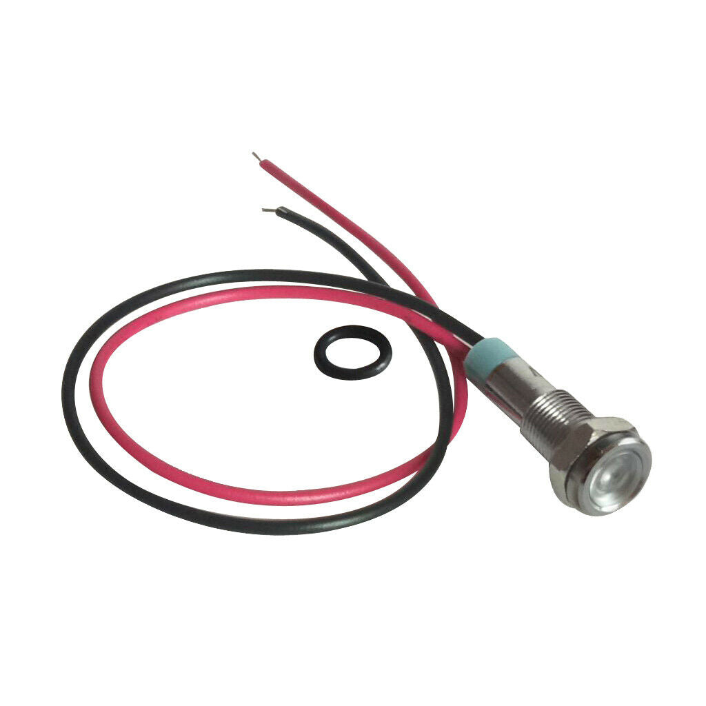 3Pcs 6mm 12V LED Indicator Light Lamp Car Vehicle Motorcycle Boat Truck with