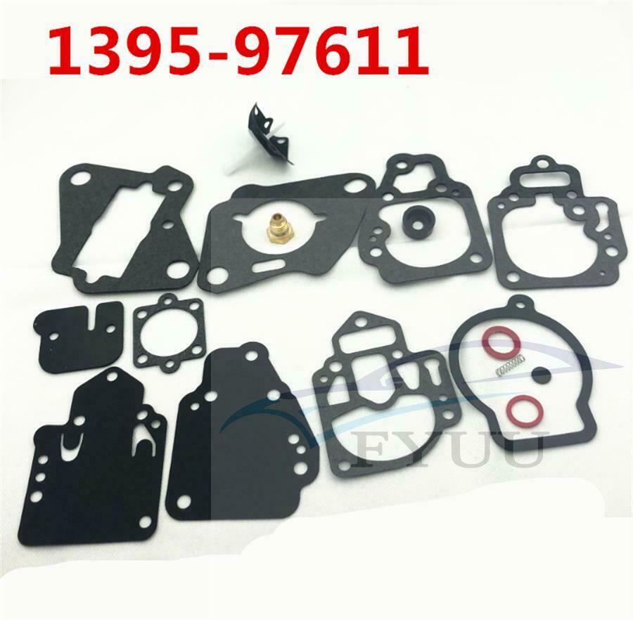 Carburetor Repair Kit Gasket Replace For Mariner 6-25hp 1395-97611 2 Cylinder