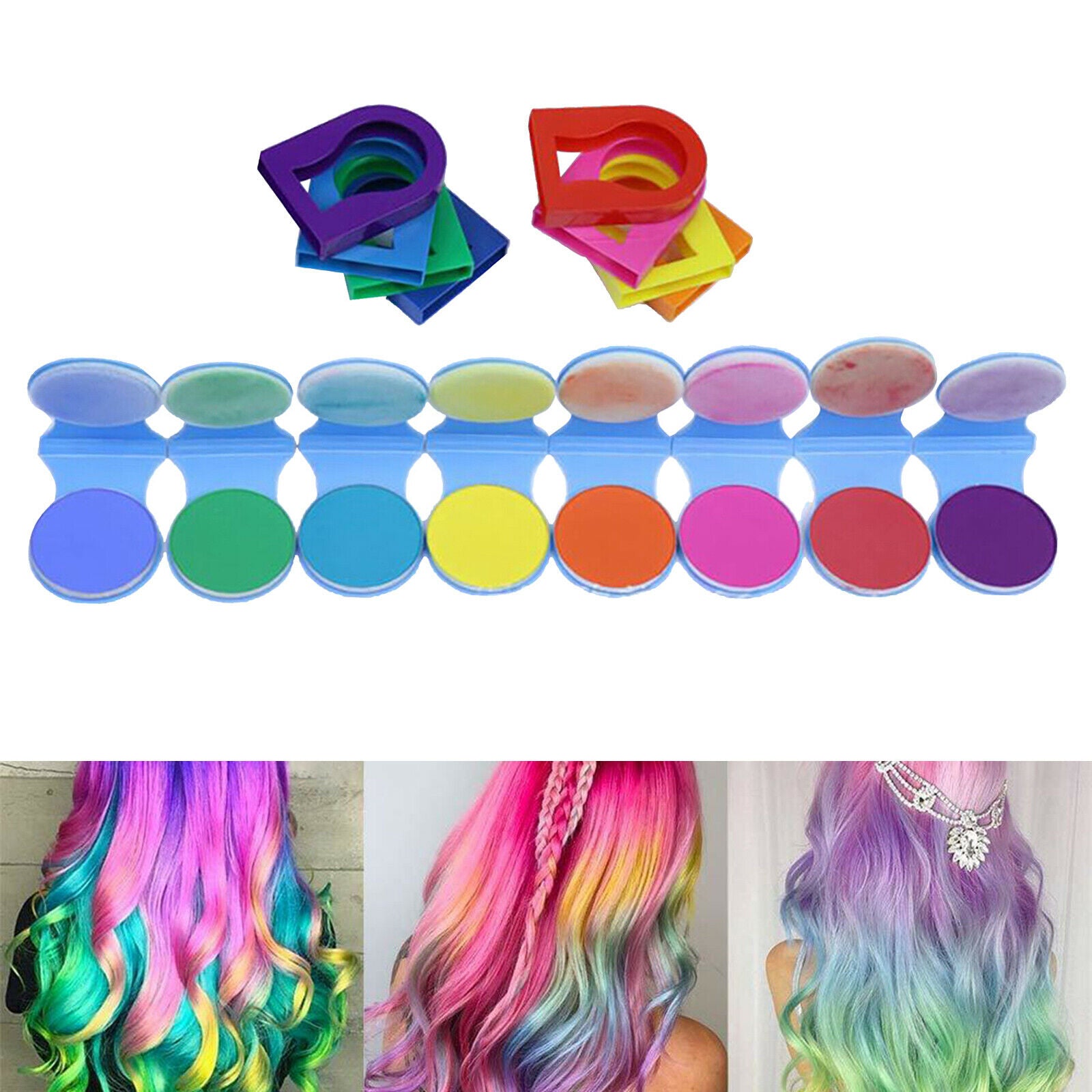 Hair Dye Chalks Girls Teens Hair Coloring Powder Crayon Women Men Dress Up Kit