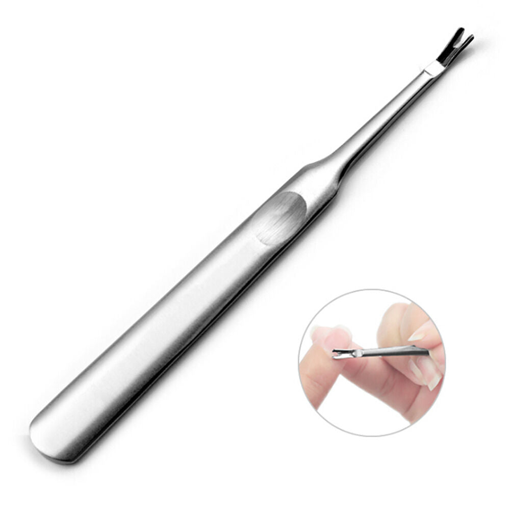 Stainless steel Nail Art Cuticle Pusher Trimmer Cutter Pedicure Manicure Tool NC