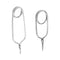 2pcs Stainless Steel Fly Tying Hackle Pliers Fly Tying Tools 2 Size