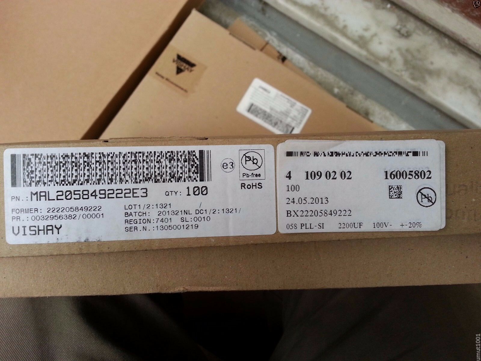 4pcs NEW 2200uF 100V 105C BC VISHAY 058 L.LIFE LOW ESR CAPS FOR QUAD 303 AMP!