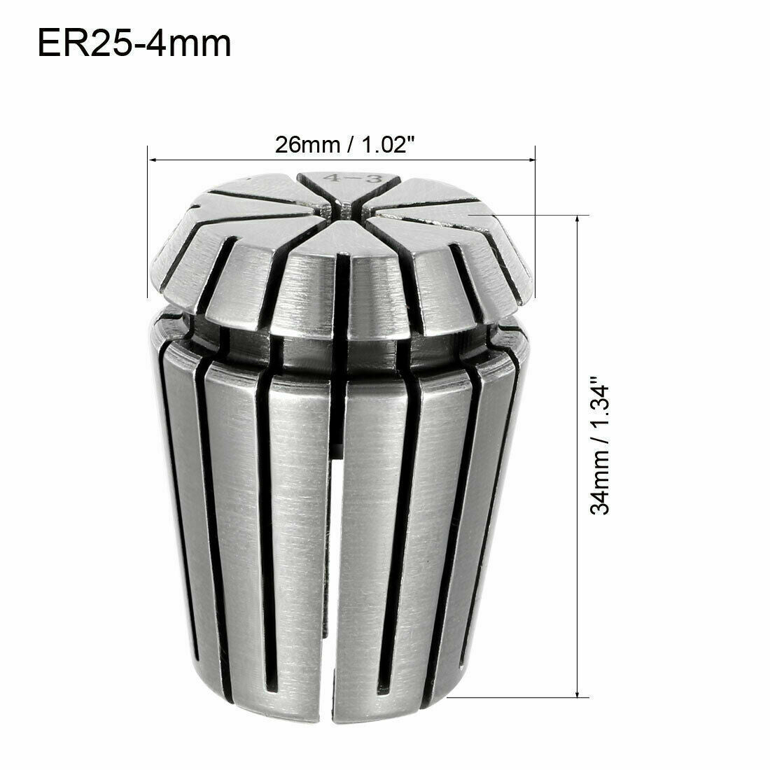 4mm ER25 4mm Spring Collet Chuck for CNC Engraving Machine Lathe Milling Tool