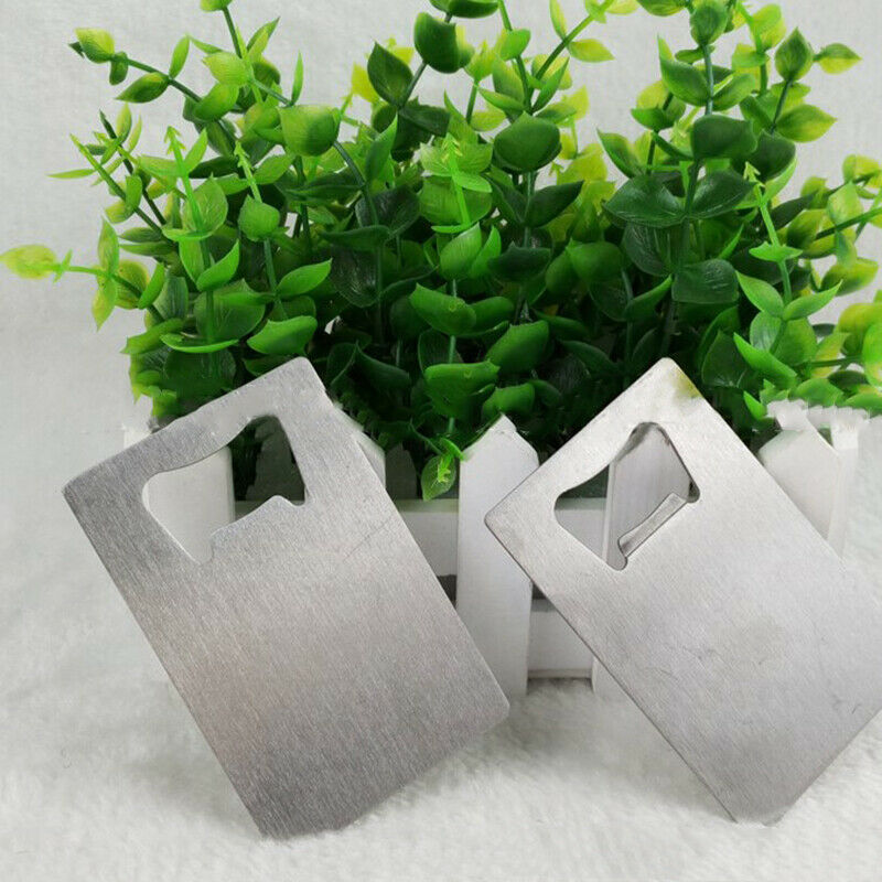 1Pc Stainless Steel Credit Card Bottle Opener Business Card Beer Opene.l8