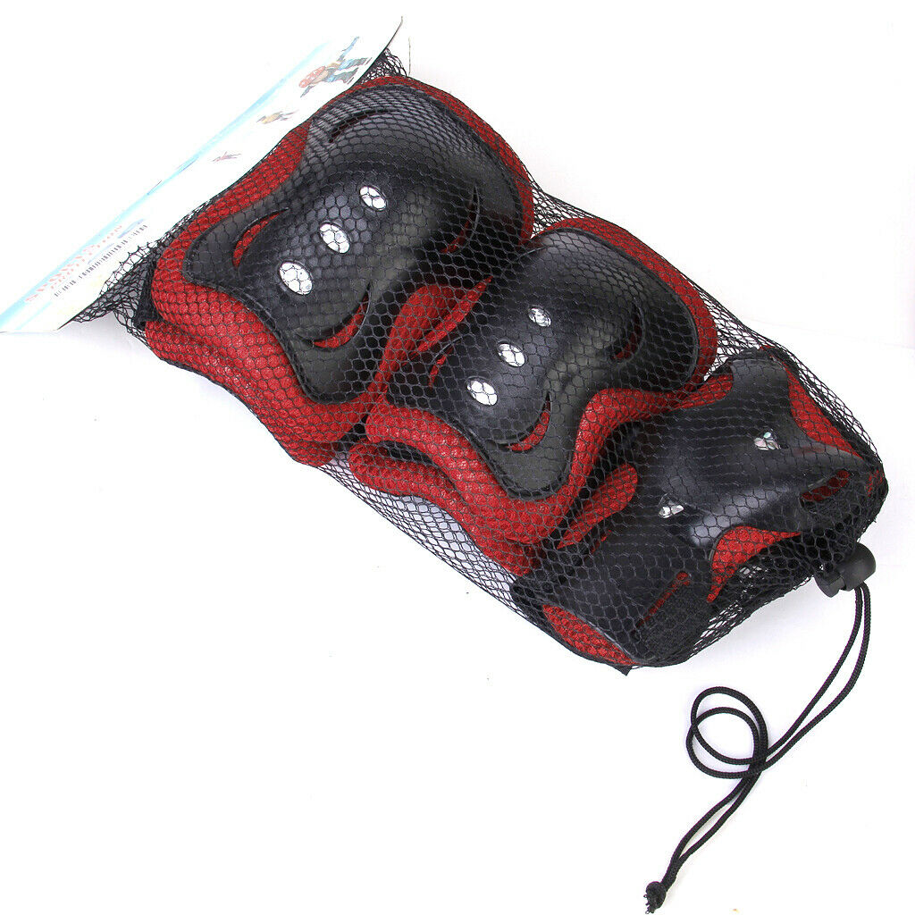 Kids Roller Skating Skateboard Knee Elbow Wrist Protective Guard Pad Gear