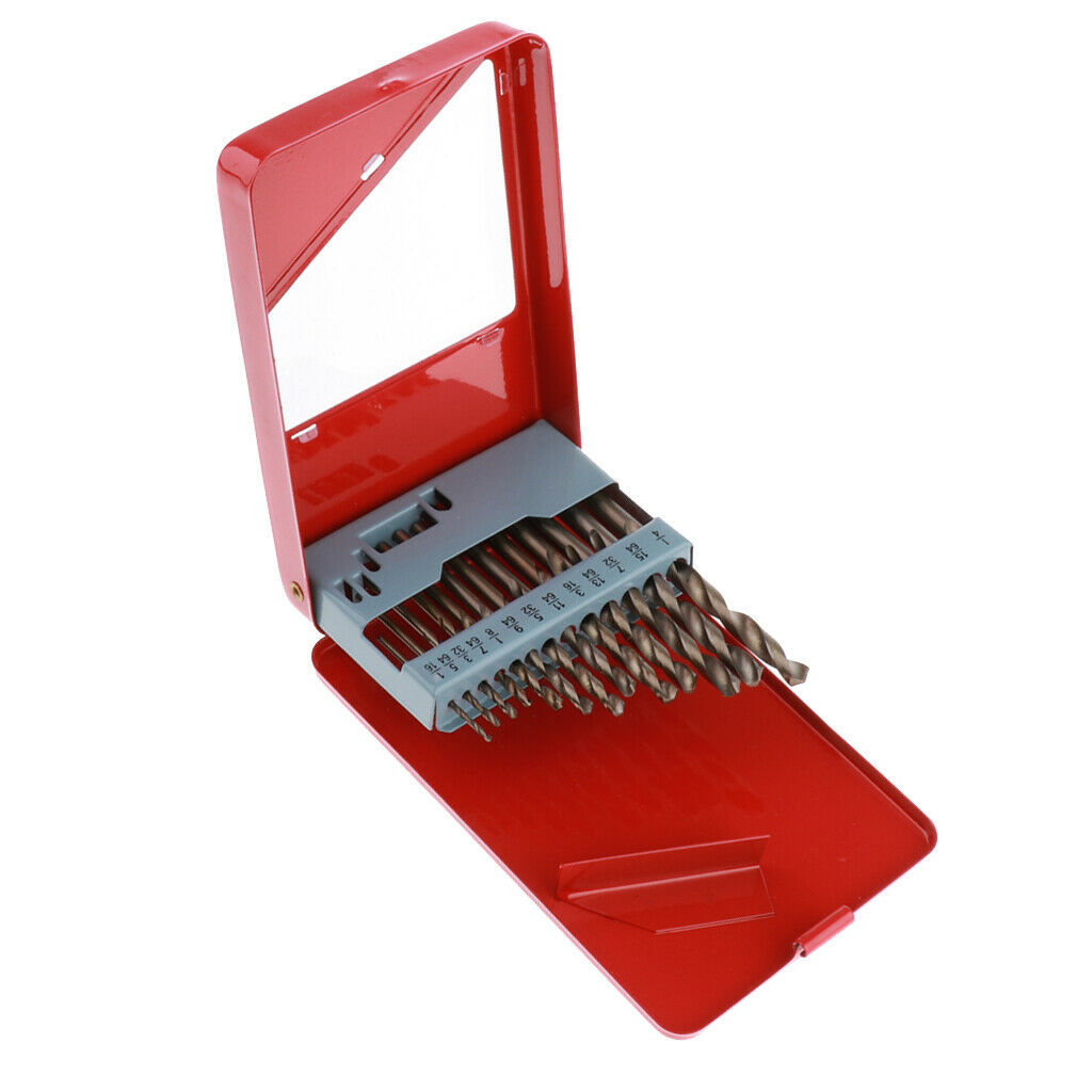 13pcs Torsion Twist Drill Bits Straight Shank HSS High Quality Steel Drill Bits