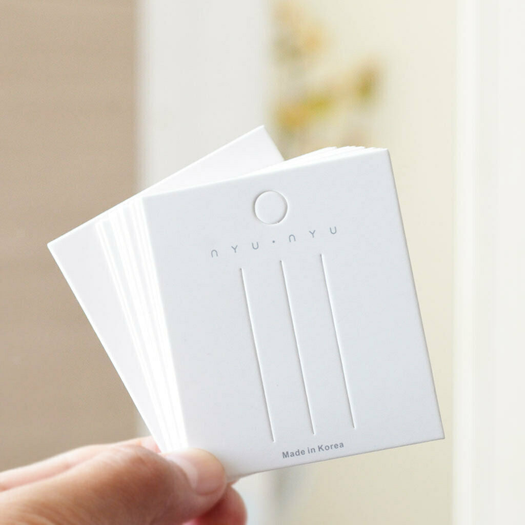 20pcs White Color Rectangular Paper Hair Clip Hair Bows Display Cards for DIY