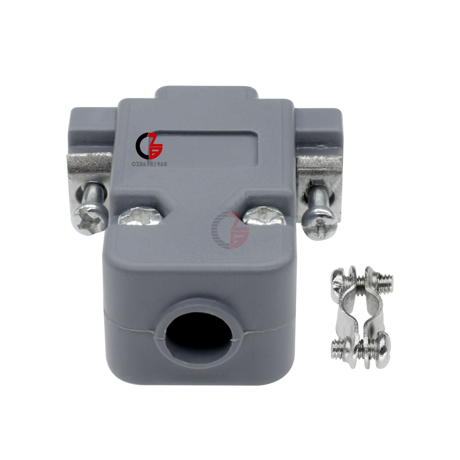 2PCS Grey D-Sub DB9 9Pin Plastic Hood Cover for 9 Pin or 15 Pin Connector