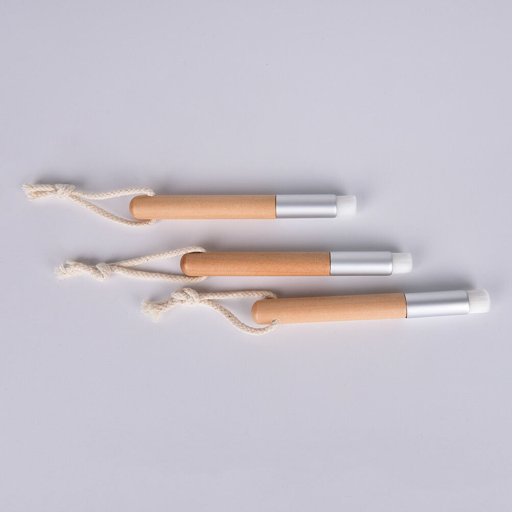 Wooden Handle Remover Nose Pore BlackHead Clear Brush Cleaning Facial Brus.l8