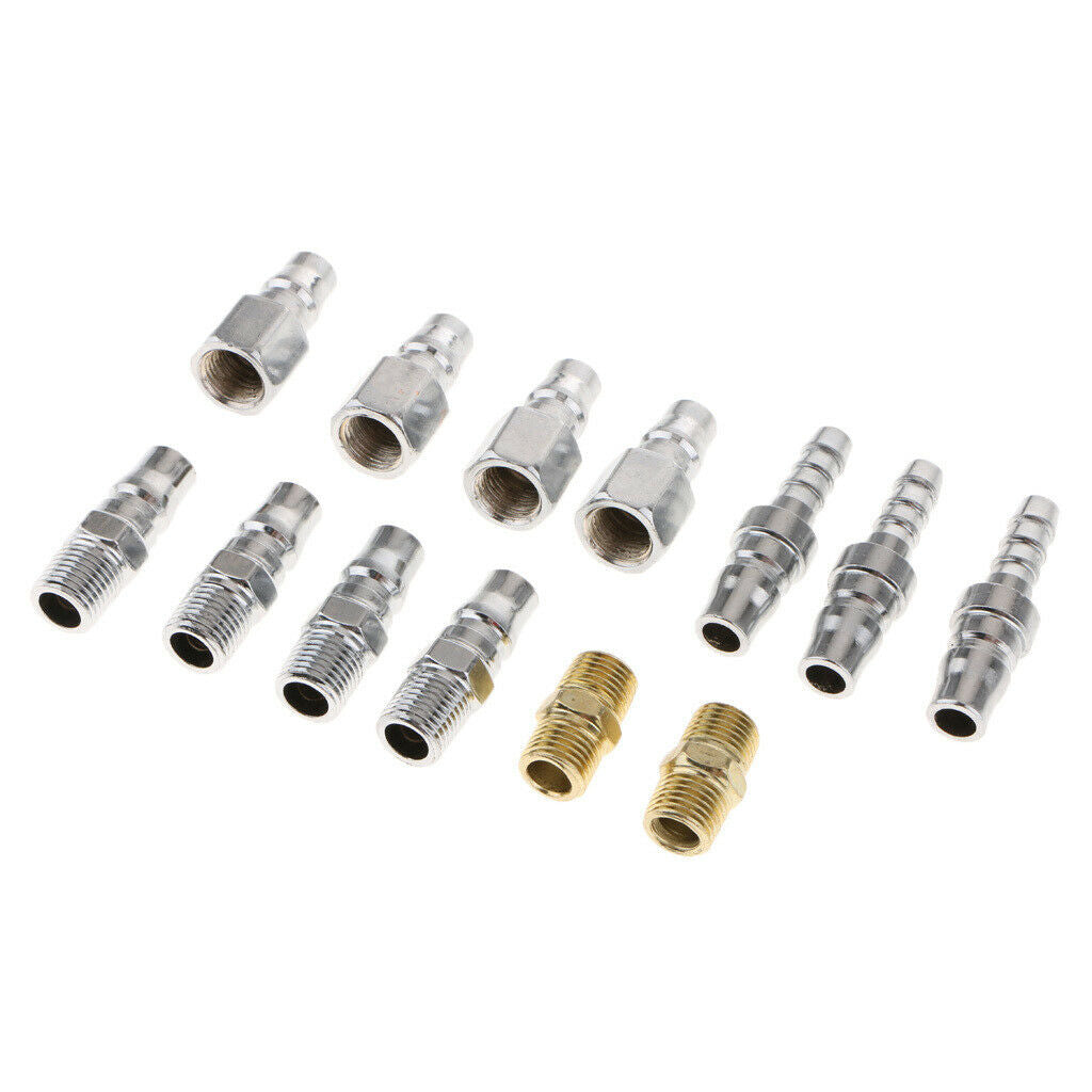 18x Quick Coupler Set Connector Air Hose Fitting 1/4" Female + Male