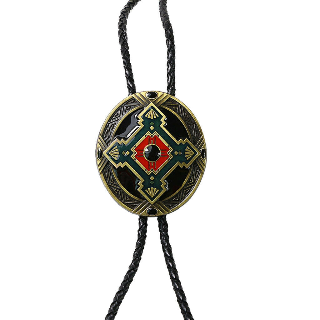 Tribe Ethnic  Western Cowboy Rodeo Bolo Tie Bola Necklace Mens Jewelry