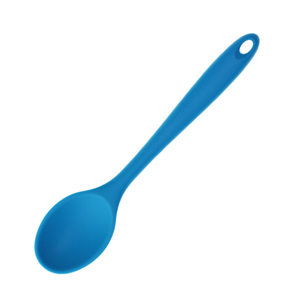 Set of 2 Food Grade Silicone Mini Soup Spoon Infant Tablespoon Flatware 8''
