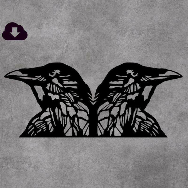 Metal Cutting Die 2 Birds Heads Combination Embossing Puzzle Dies Templates