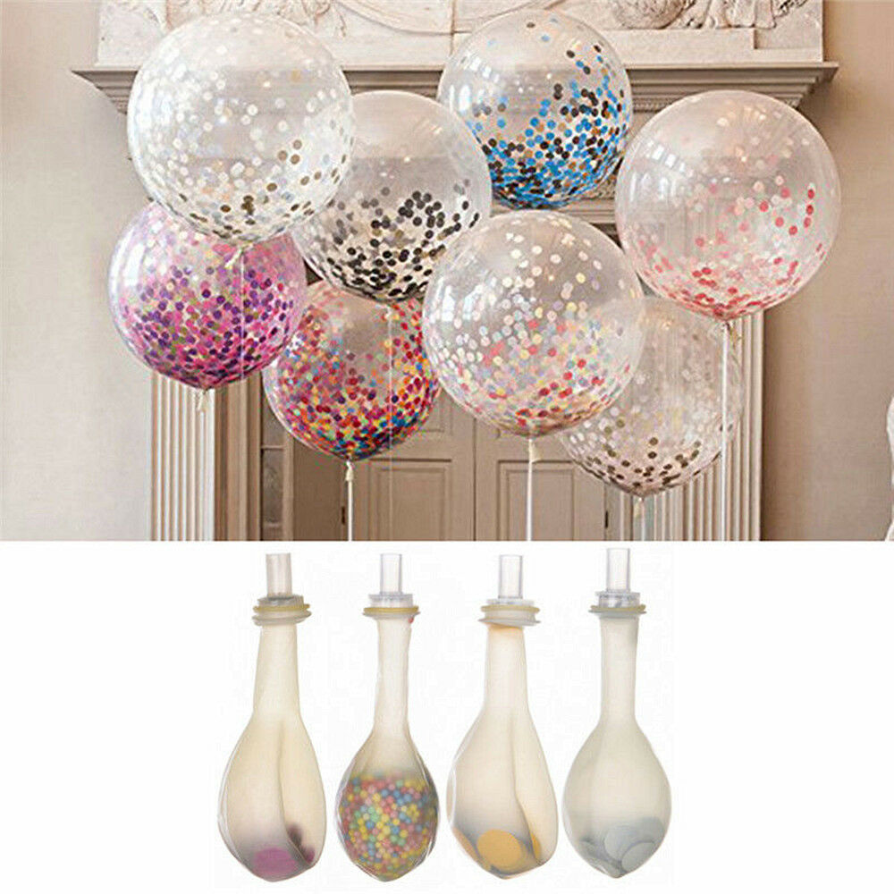 25Pack Confetti Balloons Latex 12" Decorations Helium Birthday Party Wedding