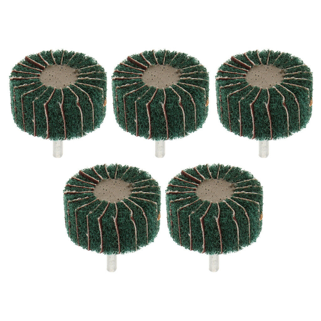 6mm Shank, Fleece Sanding Flap Wire Drawing Polishing Buffing Wheel