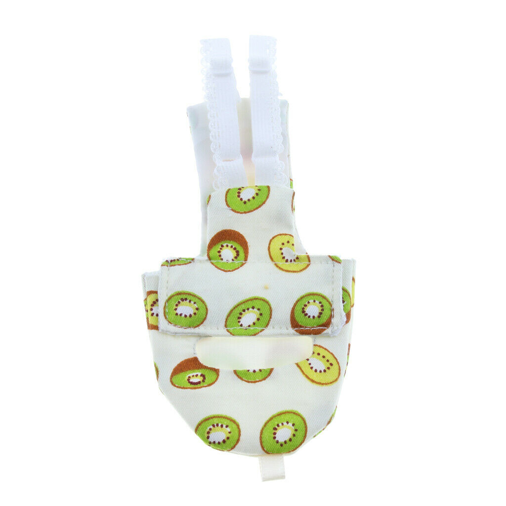 Fruit Pattern Parrot Diaper Washable Nappy for Small to Large Birds M
