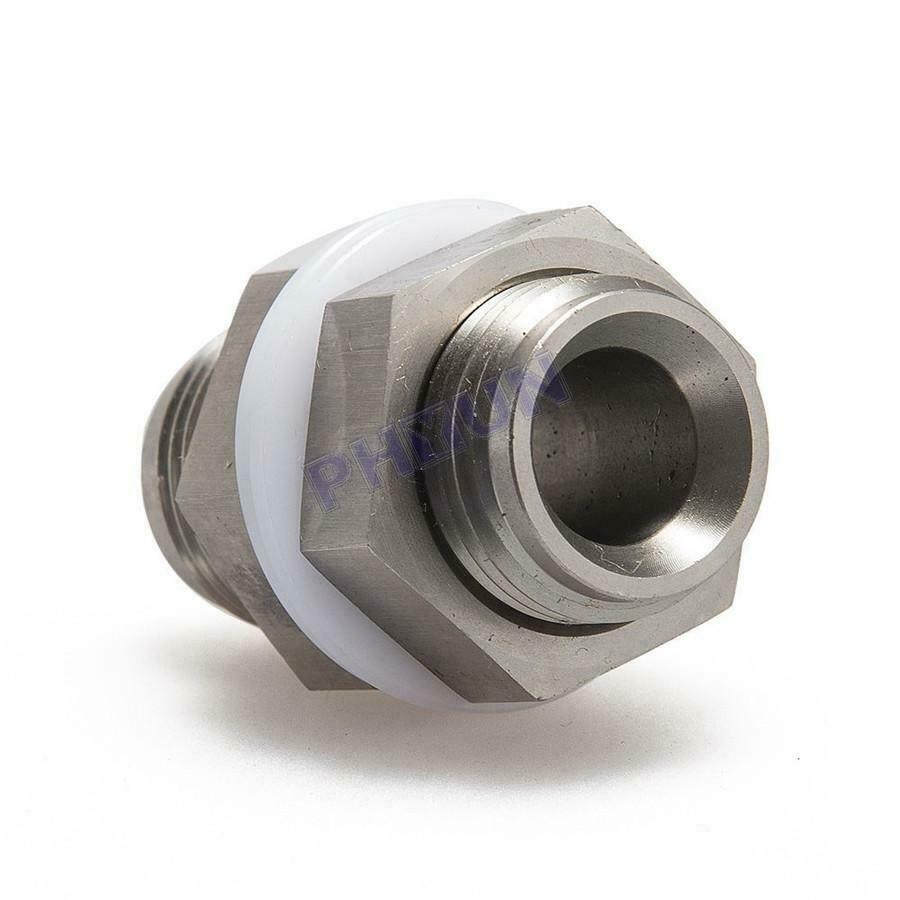DIY Turbo Steel Oil Pan Return Drain Plug Adapter Bung Fitting For AN10 Weldable