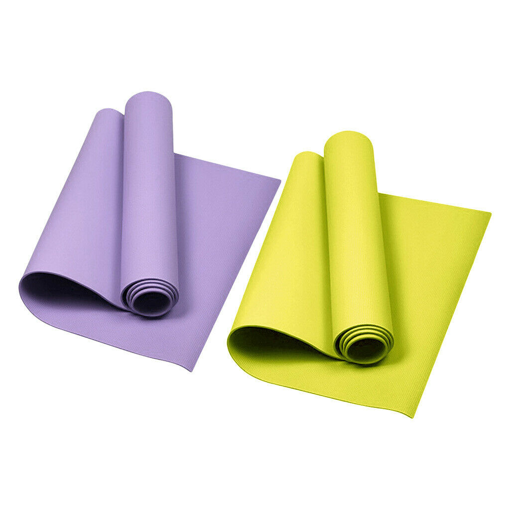 2pcs Non-Slip EVA Foam 4mm Yoga Mat Portable Fitness Cushion Support for