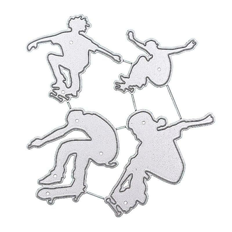 Creative Skateboarding Metal Embossing Die Cuts Stencil forDIY Scrapbooking Card