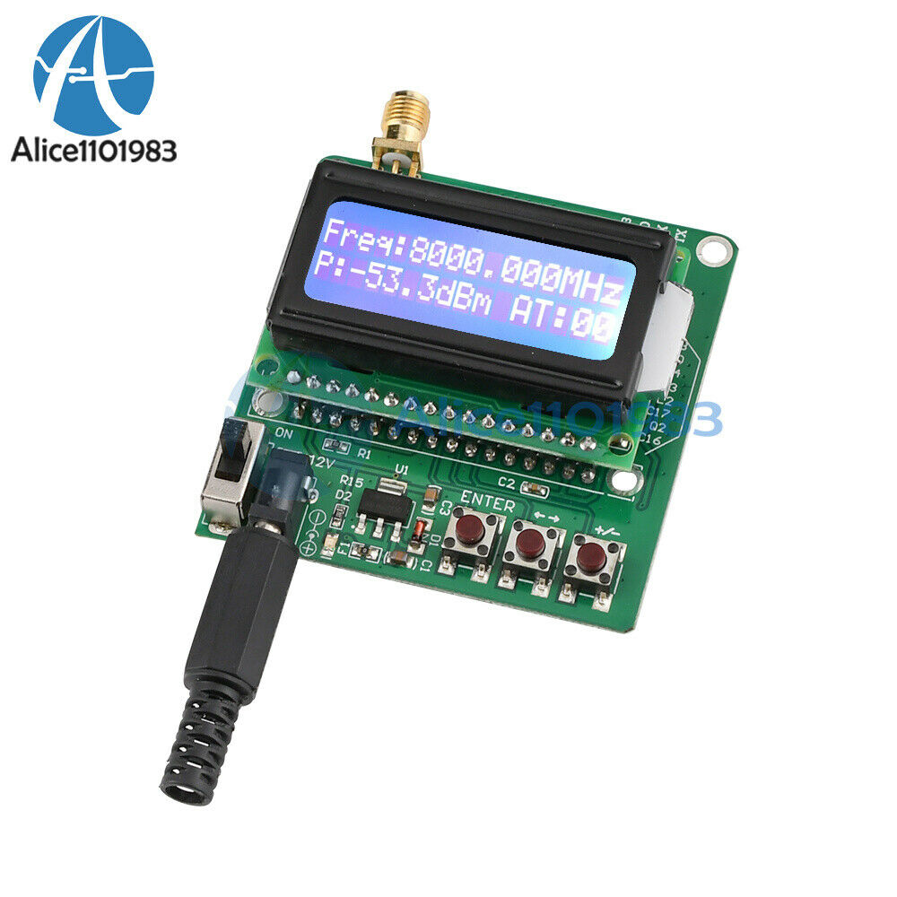 -60dBm to -5dBm Power RF Meter Attenuation Digital Display Signal Strength Board