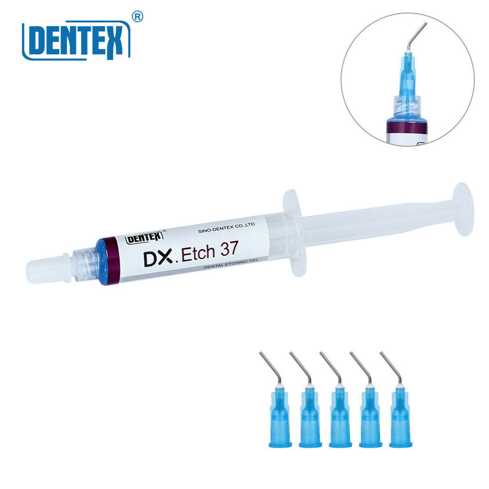 10 Pcs Dentex Dental Acid Etching Gel 37% Phosphoric 5 ml / syringe DX Etch 37