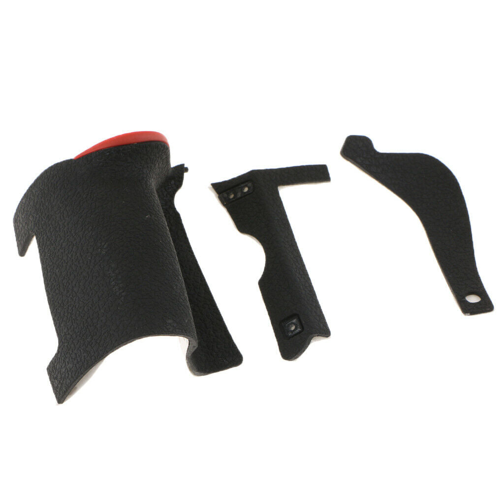 3 Pieces Repair Part of Grip Rubber Unit for Nikon D750 DSLR Camera w/ Tape