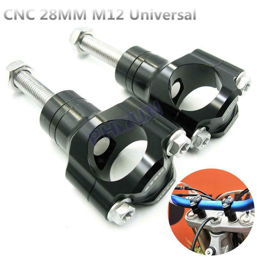 Motorcycle Scooter Handlebar Clamp CNC Aluminum Alloy For 11/8" Handlebar