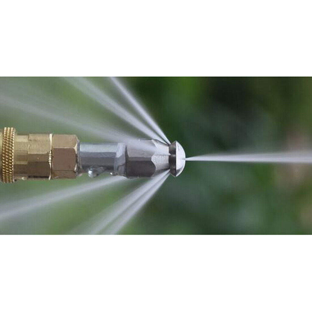 2Pcs High Pressure Washer Sewer Jetter Nozzle Hose Sewer Drain Clean Parts