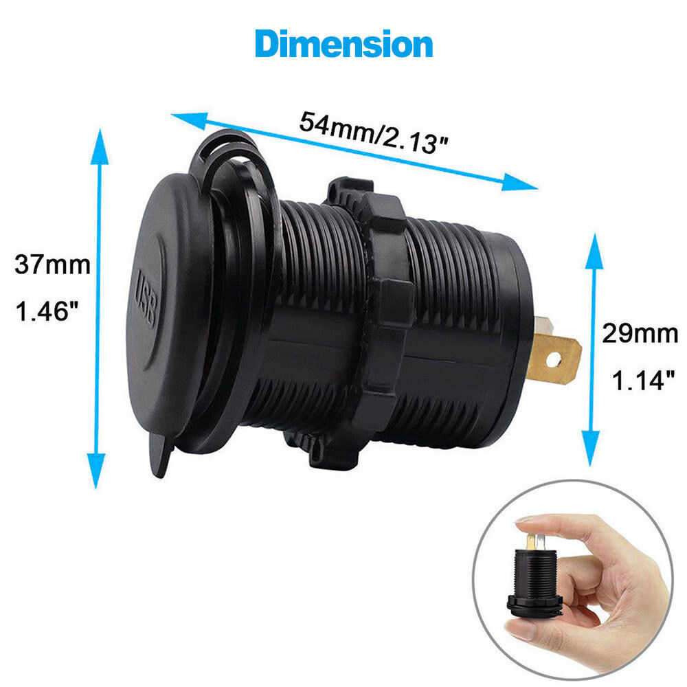 Universal Dual 2 Port USB 12V Car Socket Ciga rette Lighter Adapter 12V/24V 2020