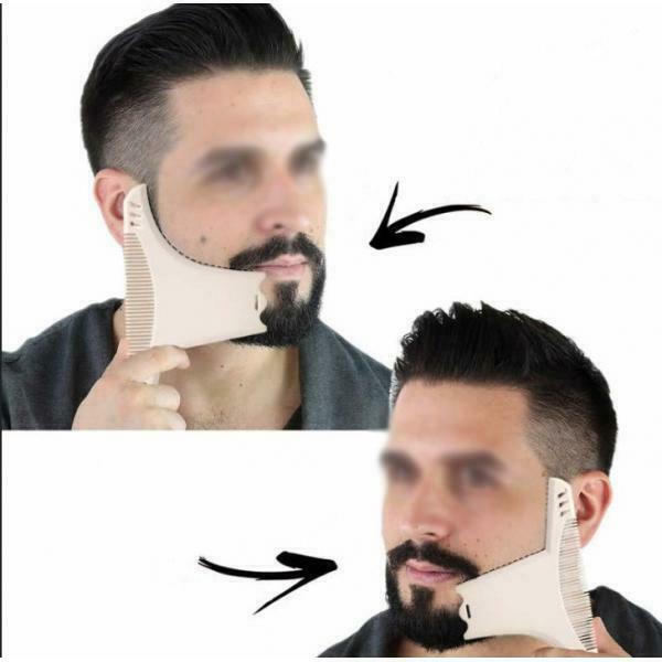 Beard Shaping Ruler Template Beard Trim Comb Shaving Tool Facial Hair Care