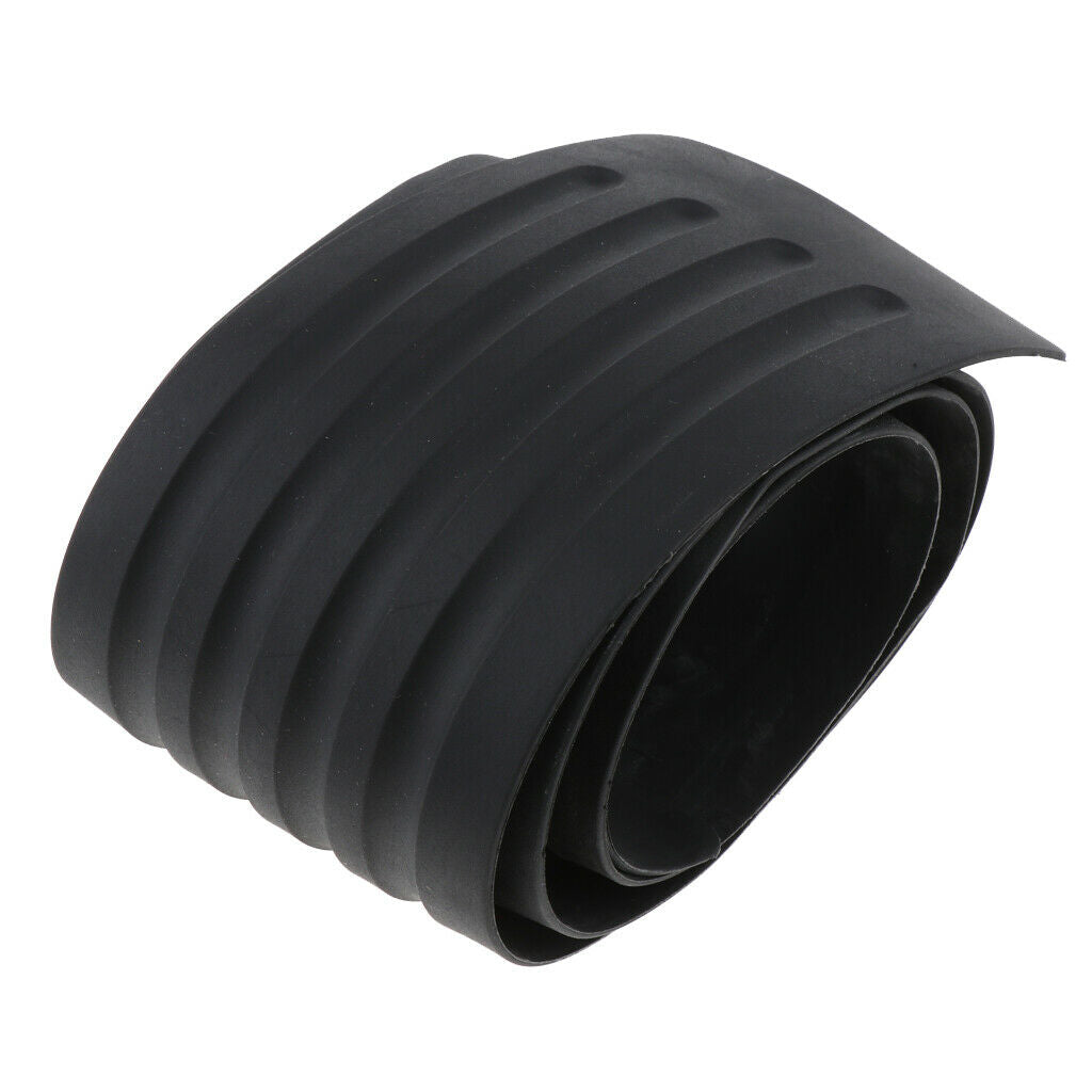 Car door sills universal spoiler edge protection rubber 90x8cm - black