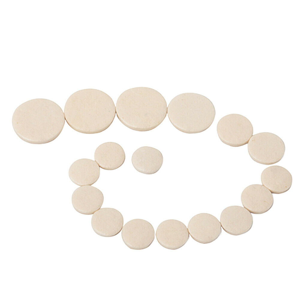 17Pcs / Set Bass Clarinet Replacement Pads for Woodwind Instrument Parts