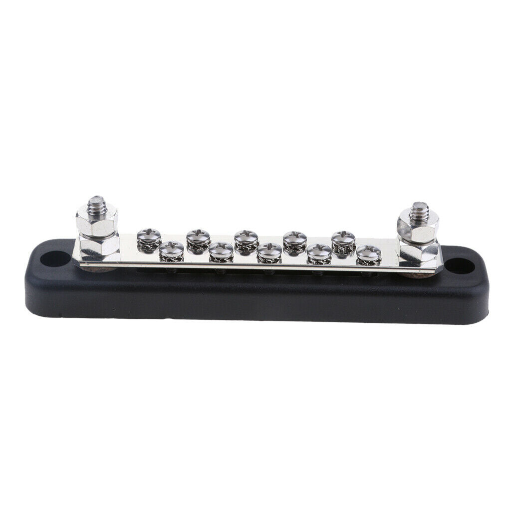 12V/24V Universal Power Distribution Buss Bar 10x4mm Screws 100A-Rated Solar