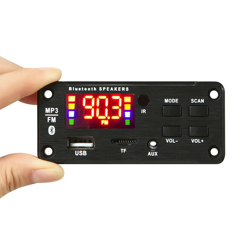 6V-12V Color Screen Bluetooth Power Amplifier 2*25W Car Mp3 Decoder Board Module