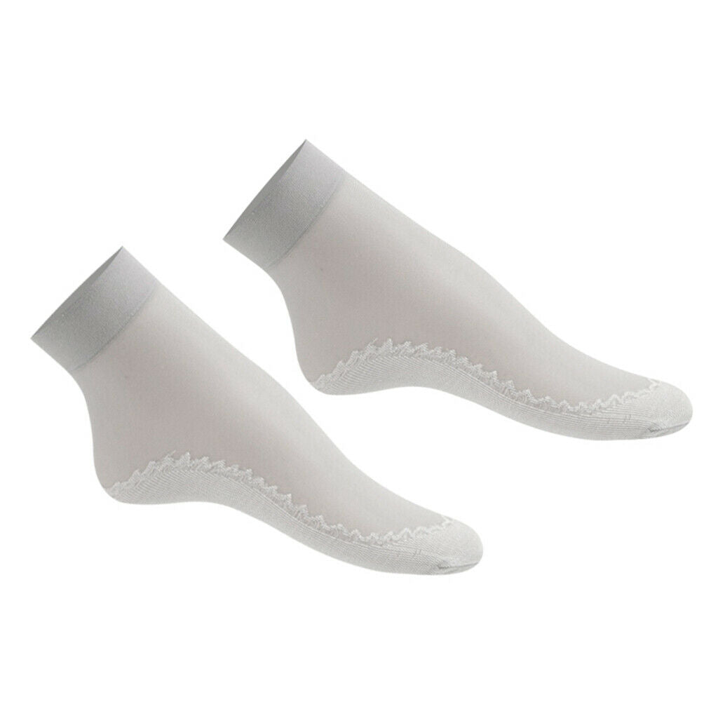60pcs Lady Nylon Silk Summer Socks Ultrathin Anti-Slip Short Crew Socks