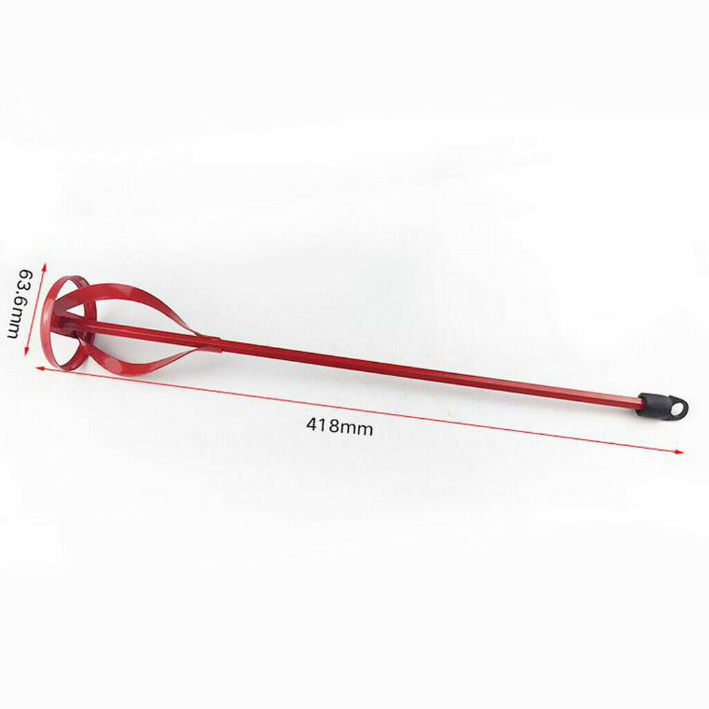 Paint and Mud Mixer 5 Gallon for Any Electric Power Drill Attachment Bit Red