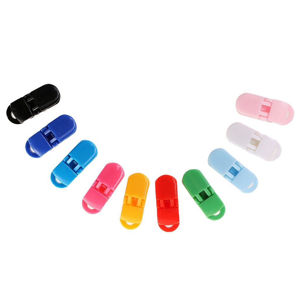 20pc Mixed Toddler Baby Soother Clips Dummy Clips Chain Pacifier Clip Holder
