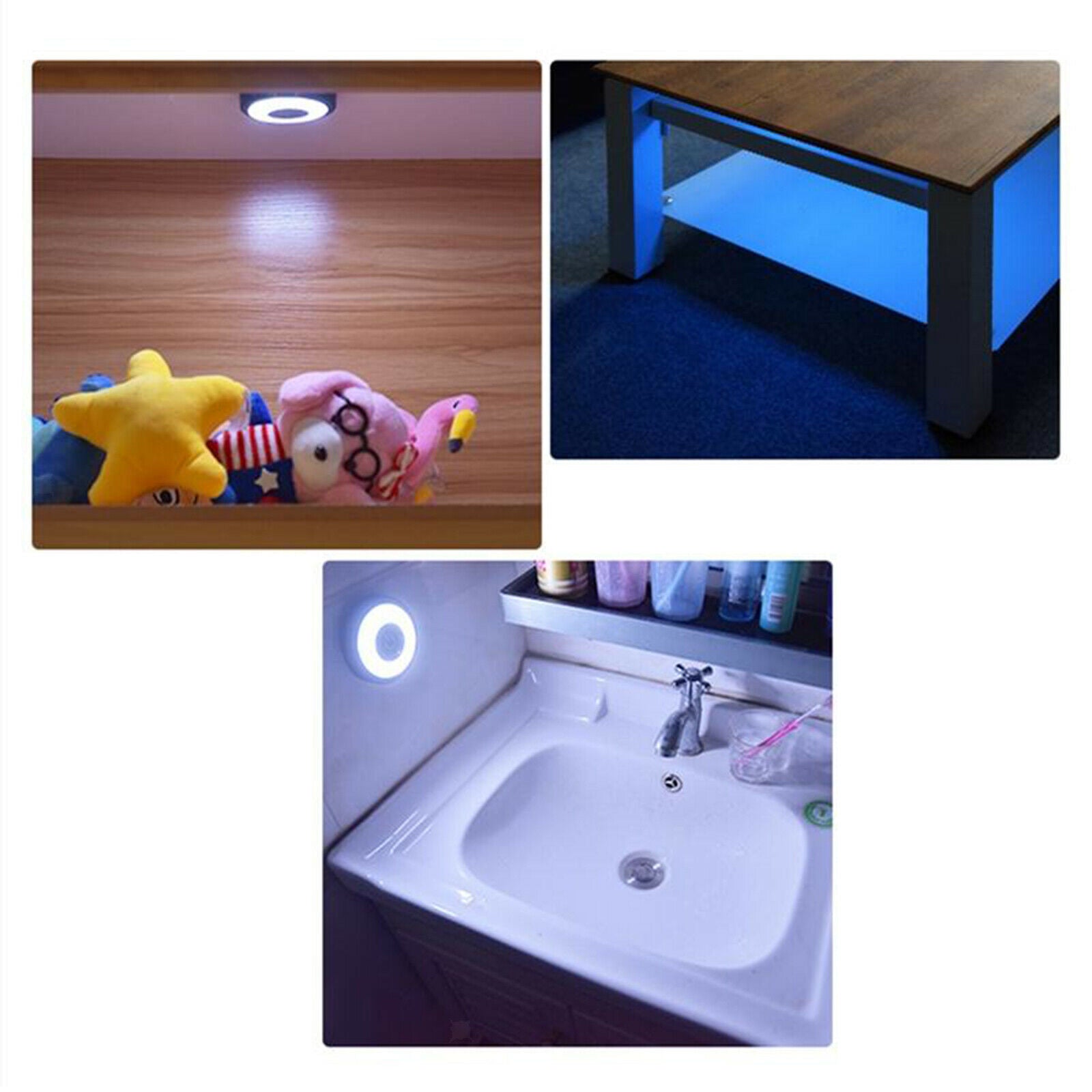 USB LED Car Reading Light Dome Roof Ceiling Lights Lamp Lighting Blue White