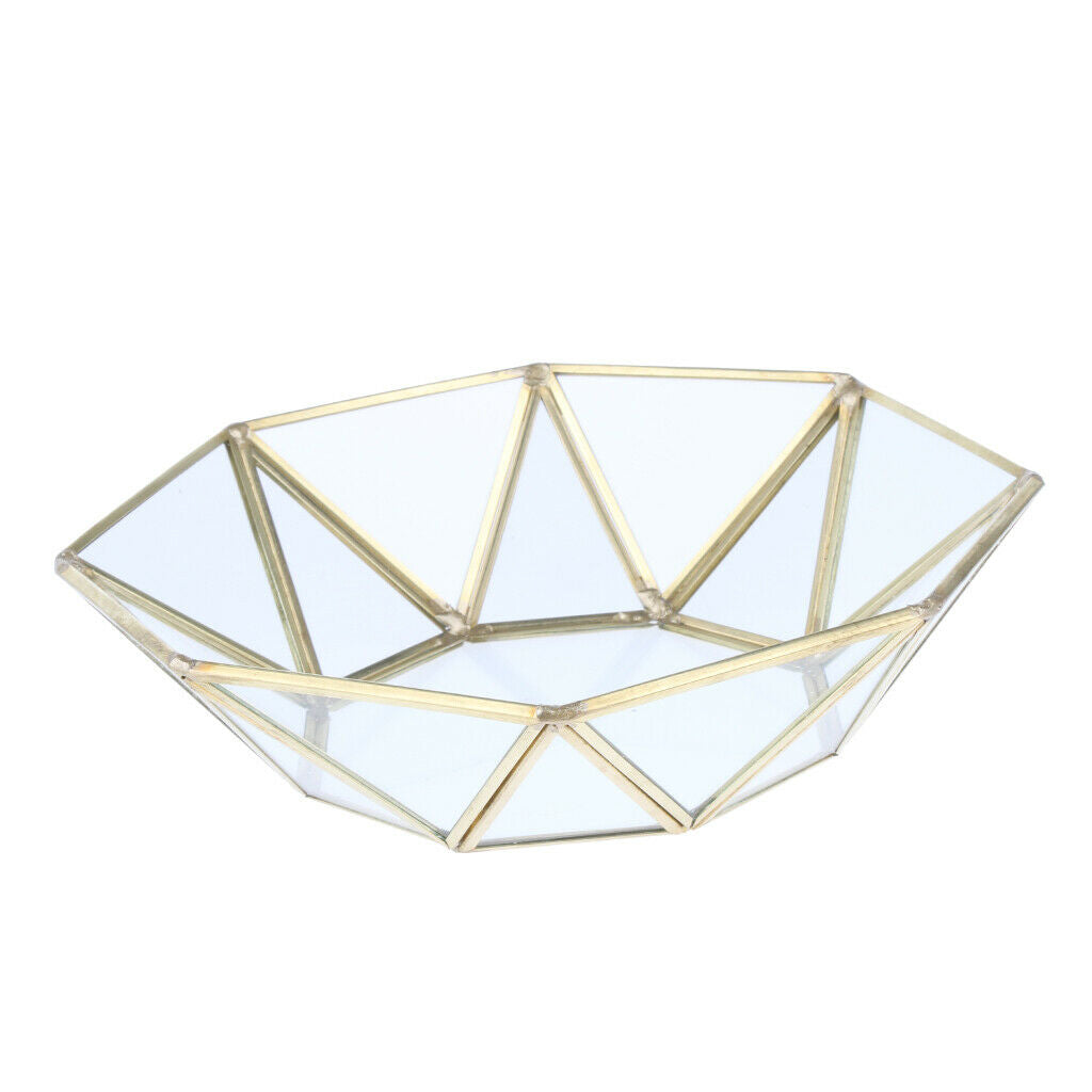 Glass Cosmetic Storage Box, Decorative Tray - Jewelry Display Storage Tray