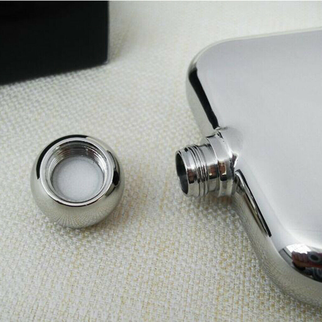 6 Oz Portable Hip Flask Alcohol Flagon Drink Bottle W/ Funnel Travel Fishing