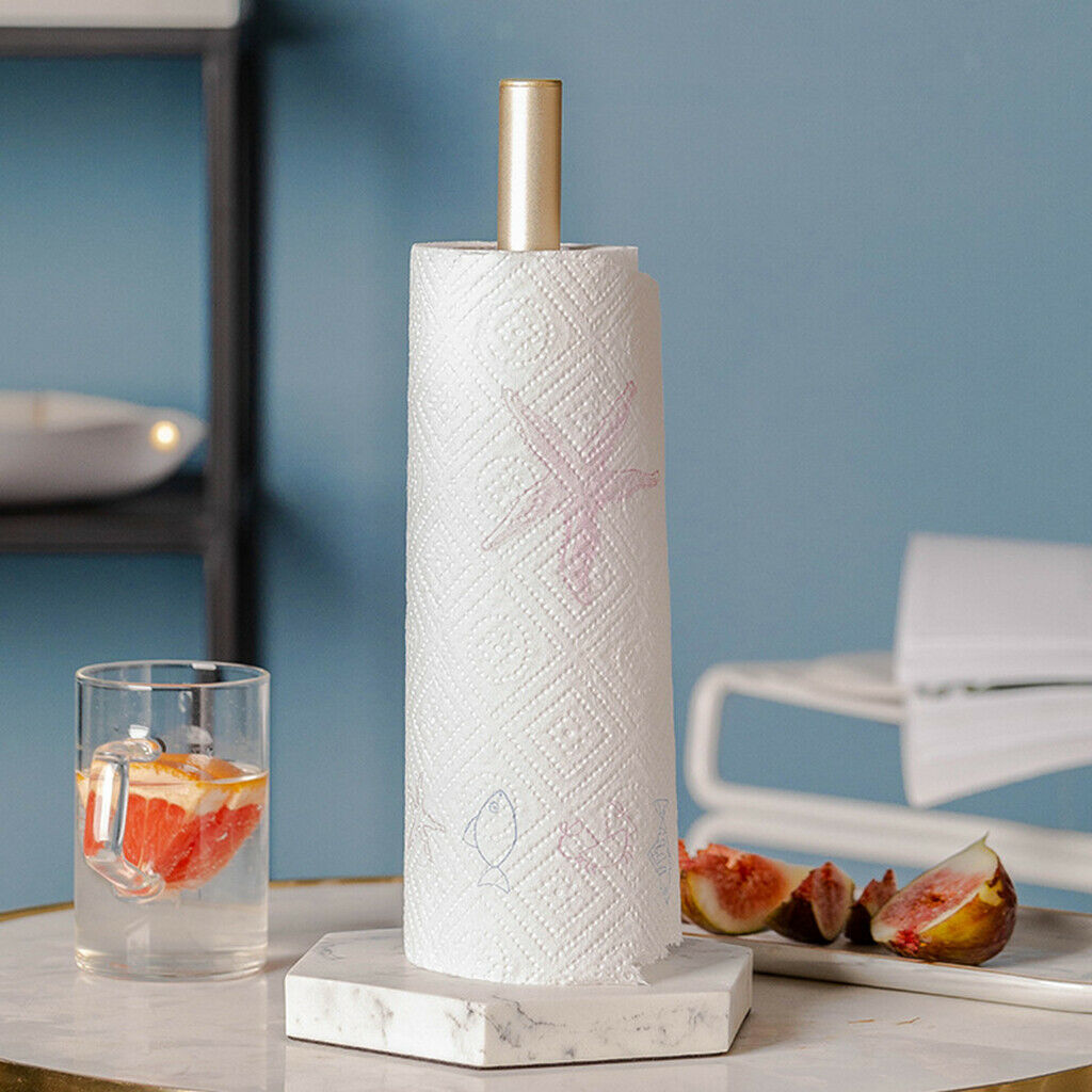 Countertop Roll Paper Holder Hand Towel Tissue Stand Non-slip Rack Storage