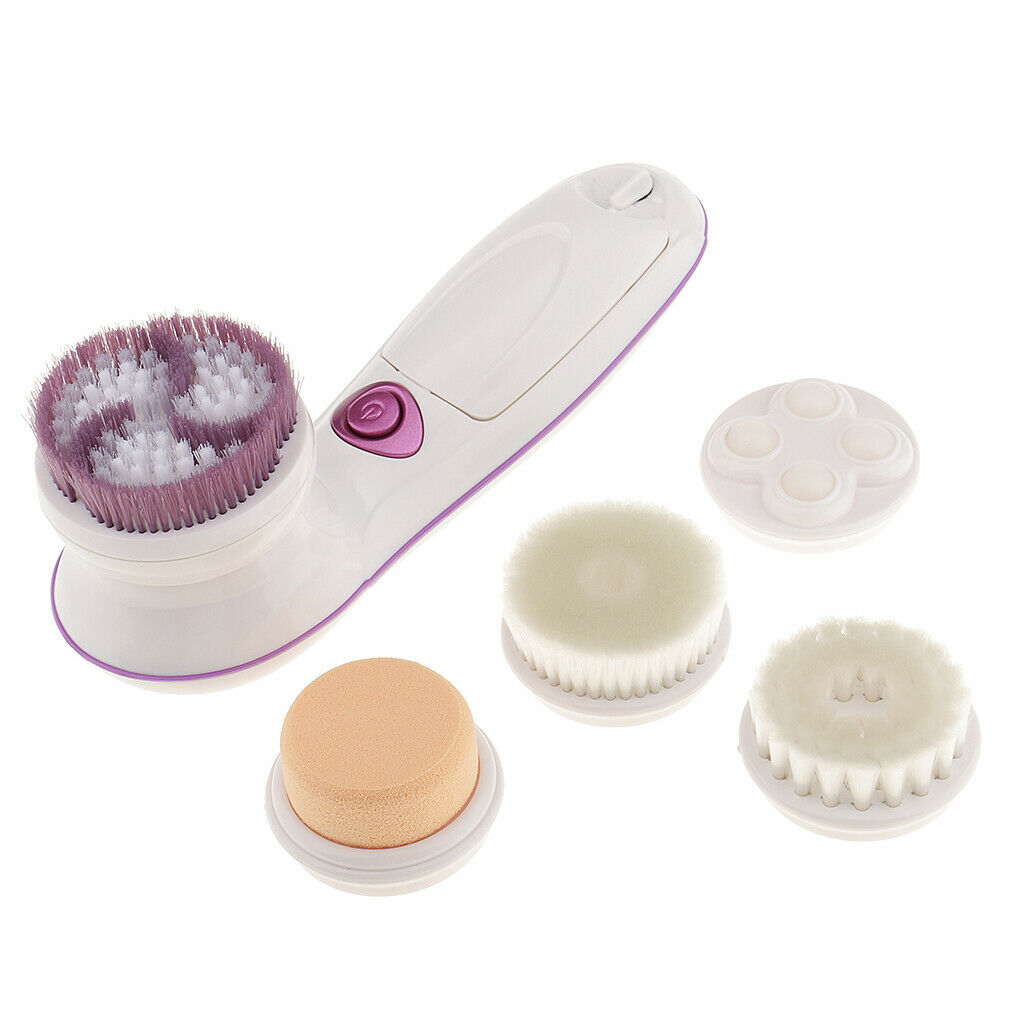 Pro 5 in 1 Electric Facial Cleansing Brush Face Cleaner Skin Care Massager