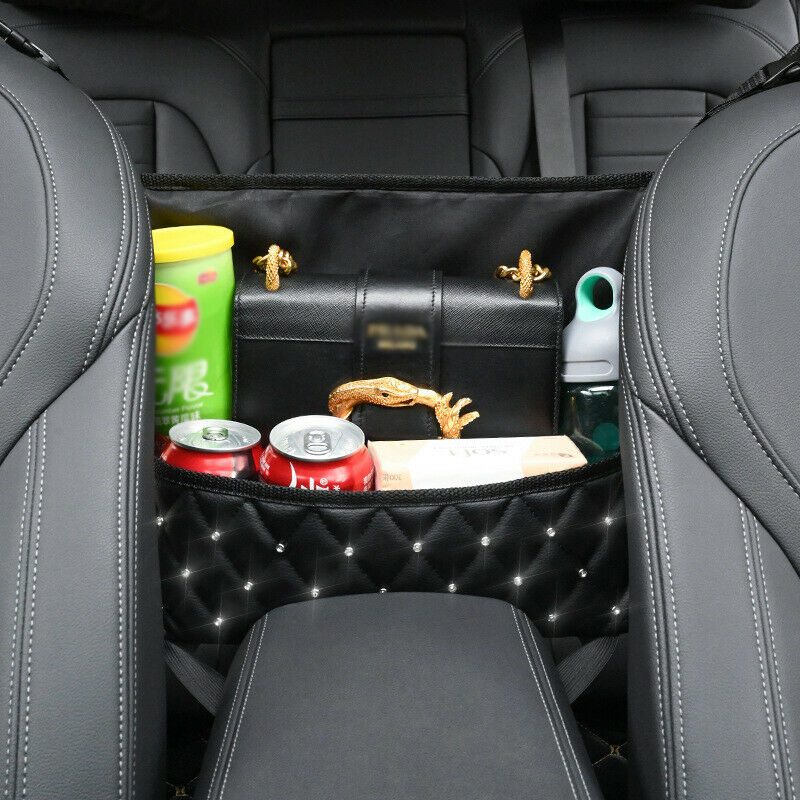 Car PU Storage Organizer Seat Side Bag Holder Multi-functional Pocket Universal