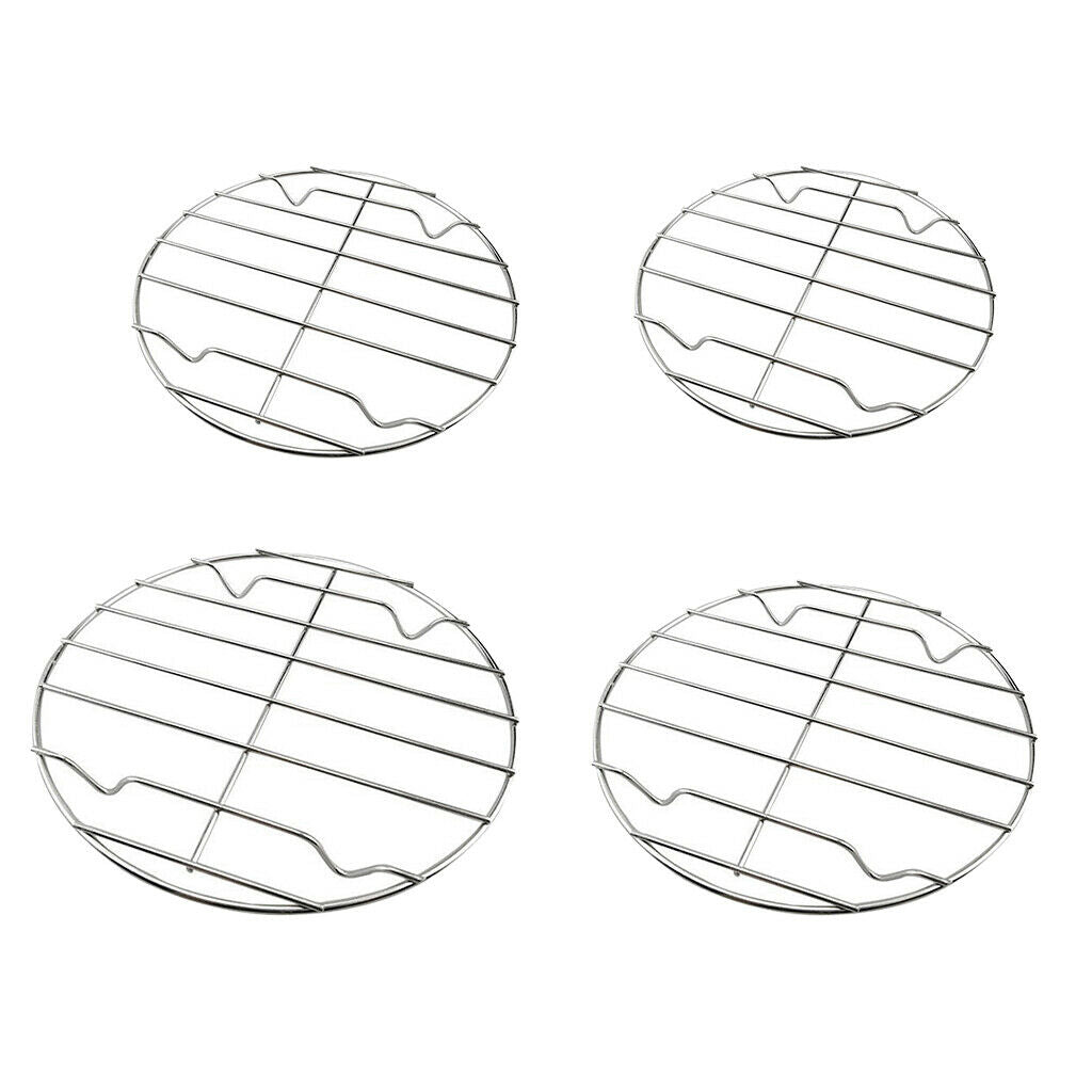 Stainless Steel Barbecue Grill Cooking Grill BBQ Racks Round 20cm