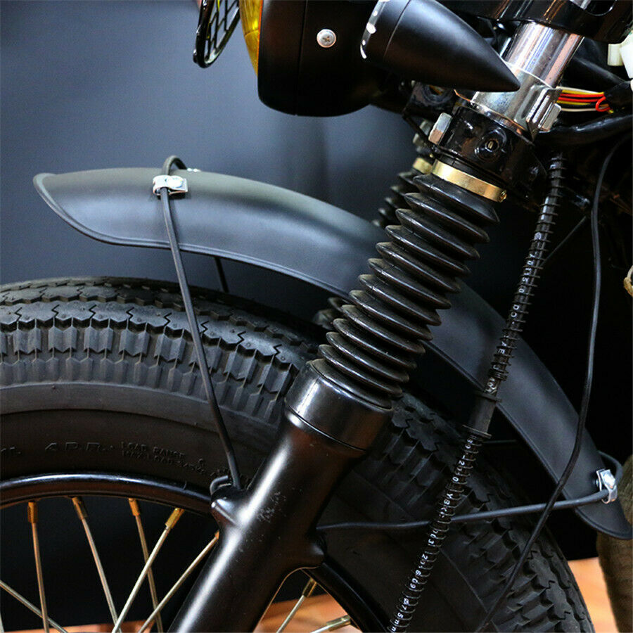 Motorcycle Front Wheel Fender Metal Mudguard Guard Protection Matte Black