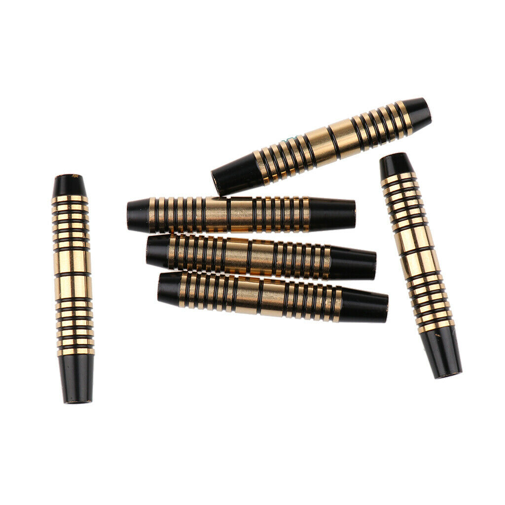 prettyia 6pcs Pro 16 Grams Brass Barrels for Soft Tip Darts & Steel Tip Dart